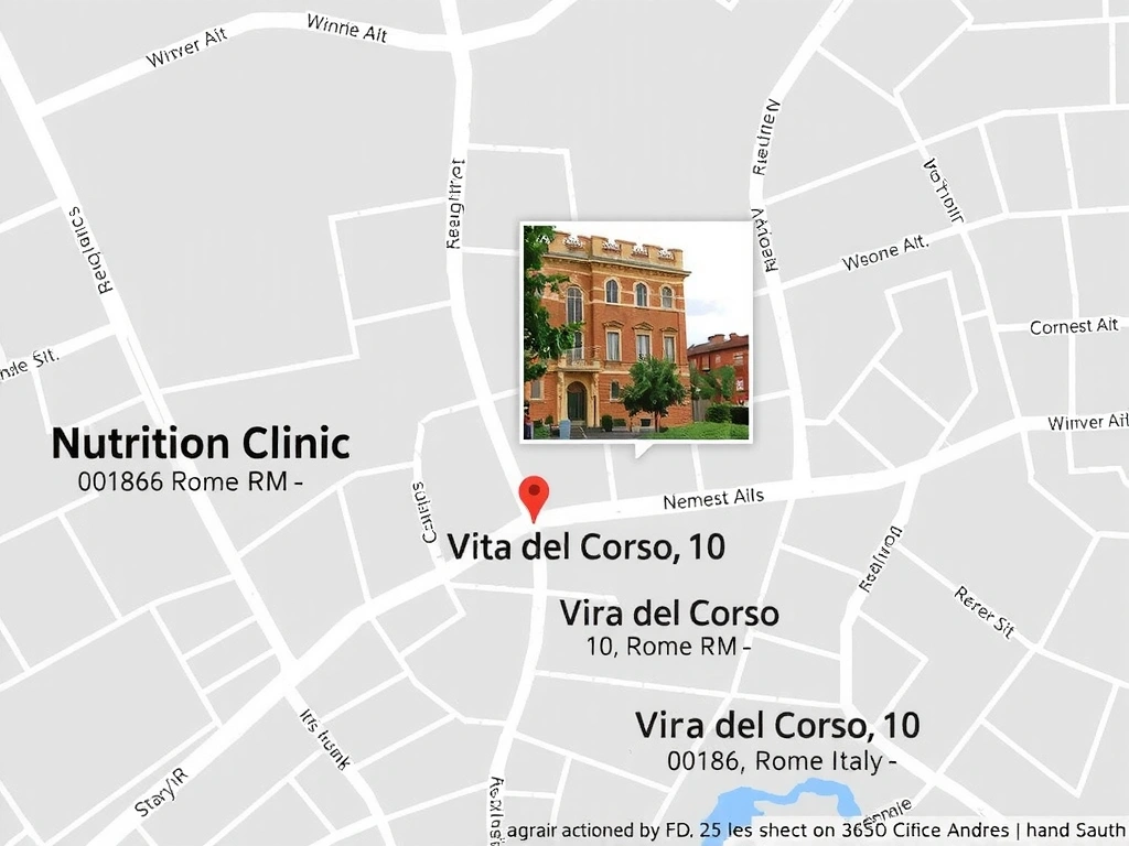 Mappa della sede di Nutrizione Sana Online a Roma