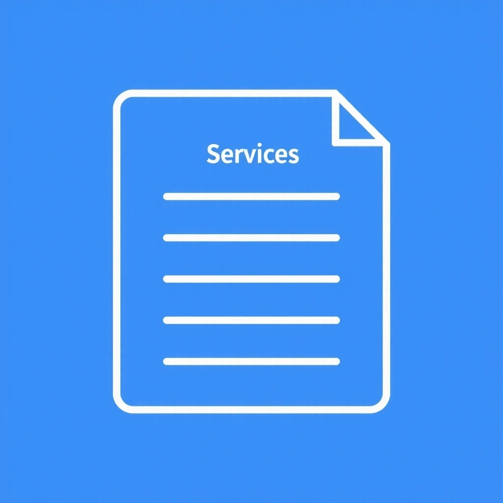 Icona di listino prezzi o servizi